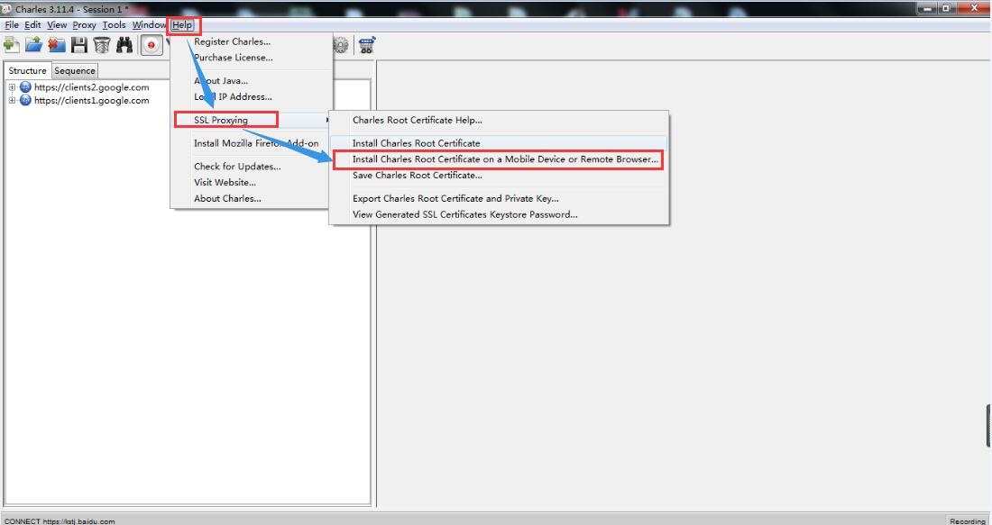 Charles安装证书抓取https请求（windows及移动端）