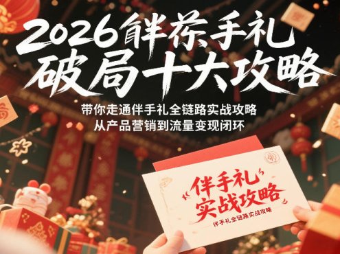 2026伴手礼破局十大攻略,带你走通伴手礼全链路实战攻略,从产品营销到流量变现闭环