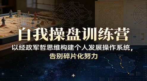 自我操盘训练营：以经政军哲思维构建个人发展操作系统，告别碎片化努力