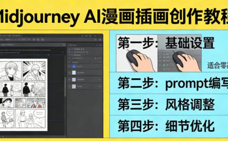利用Midjourney AI人工智能轻松创作漫画插画教程,零基础创作完整漫画插画