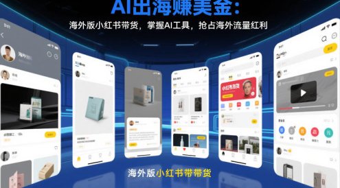 AI出海賺美金：海外版小红书带货，掌握AI工具，抢占海外流量红利(更新2026)