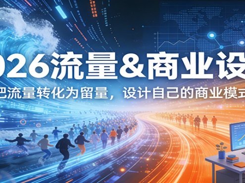 2026流量&商业设计，把流量转化为留量，设计自己的商业模式