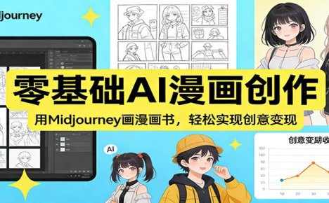 零基础AI漫画创作:用Midjourney画漫画书,轻松实现创意变现