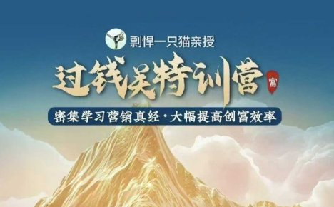 剽悍一只猫-过钱关特训营，学习营销真经 大幅度提高创富效率